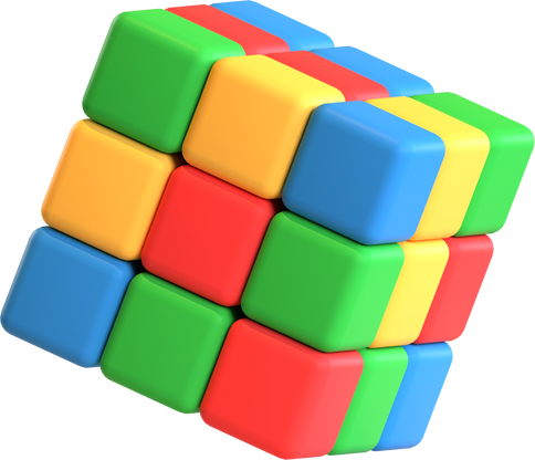 3d rubik icon